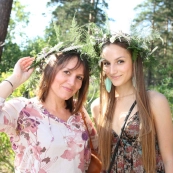 Иван Купала с Shopping guide «Я Покупаю. Новосибирск» на площадке ресторана «На Даче»