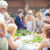 Иван Купала с Shopping guide «Я Покупаю. Новосибирск» на площадке ресторана «На Даче»